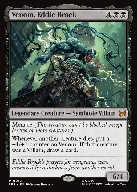Venom, Eddie Brock, Magic card SPE 12 — Marvel's Spider-Man Eternal set