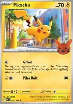 Pikachu, Pokémon card TOT23 062 — Trick or Trade 2023 set