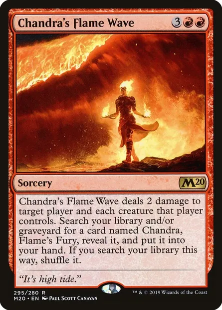 Chandra's Flame Wave, Magic card M20 295 — Core Set 2020 set
