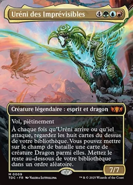 Uréni des Imprévisibles, carte Magic TDC 9 — extension Tarkir: Dragonstorm Commander