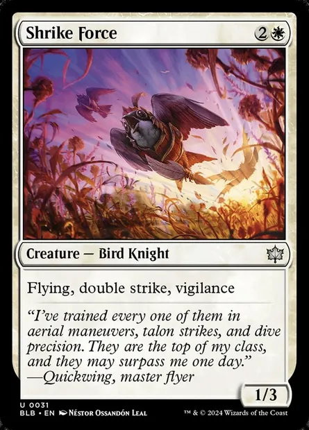 Shrike Force, Magic card BLB 31 — Bloomburrow set