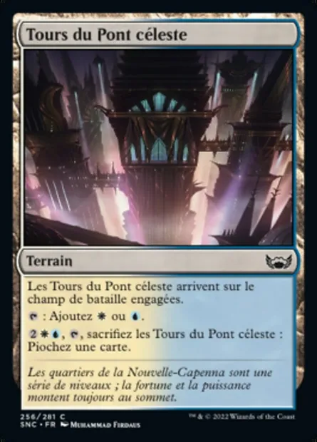 Tours du Pont céleste, carte Magic SNC 256 — extension Les rues de la Nouvelle-Capenna