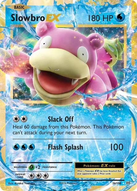 Slowbro EX, Pokémon card EVO 26 — Evolutions set