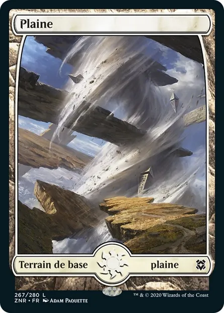 Plaine, carte Magic ZNR 267 — extension Renaissance de Zendikar