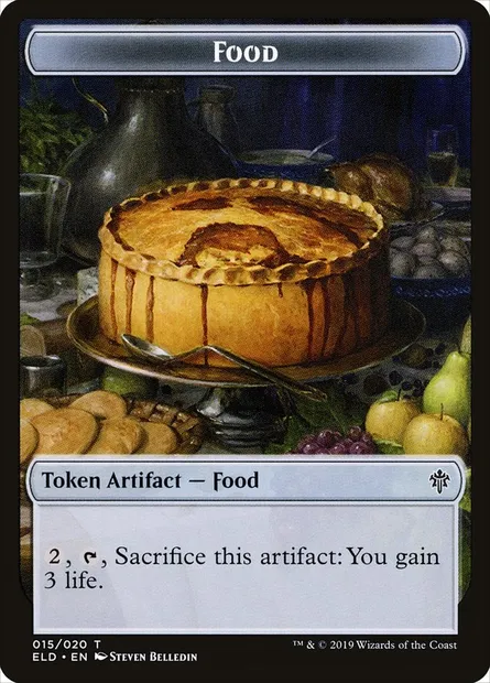 Food, Magic card TELD 15 — Throne of Eldraine Tokens set