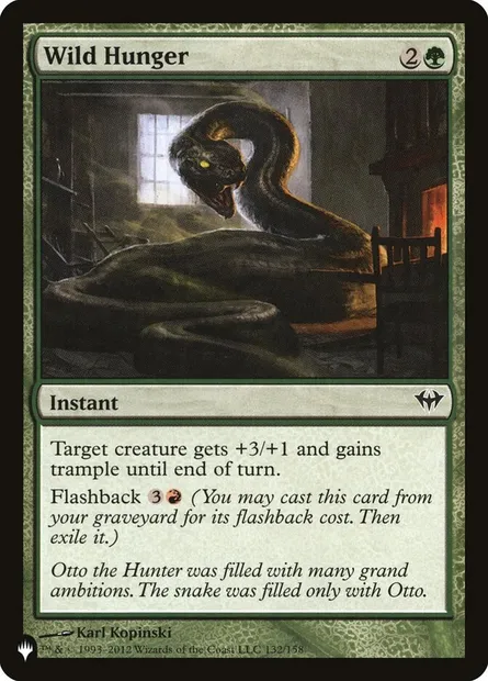 Wild Hunger, Magic card PLST DKA-132 — The List set