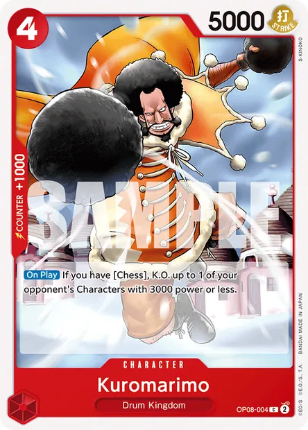 Kuromarimo, carte One Piece OP08-004 — extension TWO LEGENDS