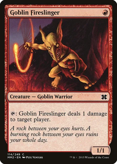 Frondeur au feu gobelin, carte Magic MM2 114 — extension Modern Masters 2015