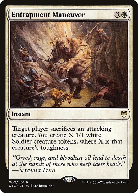 Entrapment Maneuver, Magic card C16 2 — Commander 2016 set