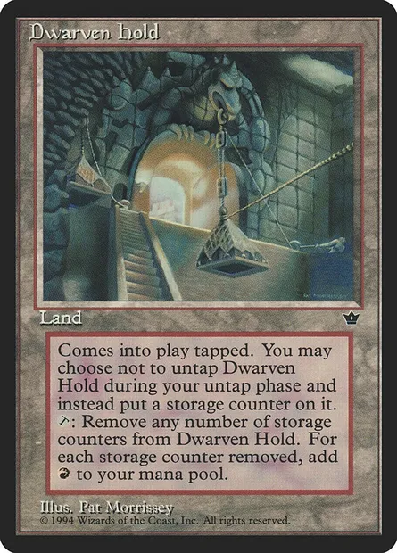 Entrepôt nain, carte Magic FEM 93 — extension Fallen Empires