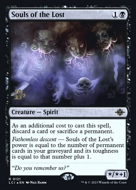 Souls of the Lost, carte Magic PLCI 121s — extension The Lost Caverns of Ixalan Promos