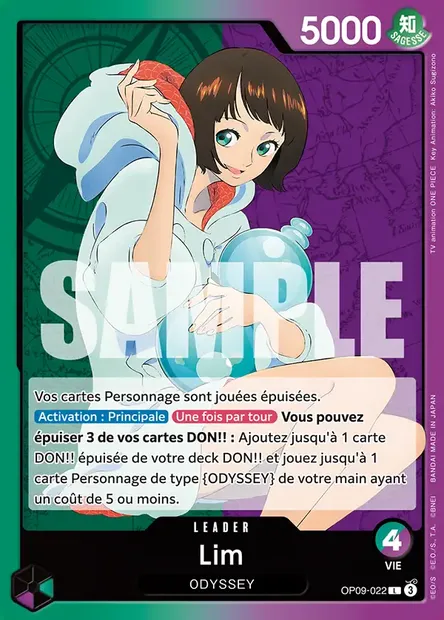 Lim, carte One Piece OP09-022 — extension LES NOUVEAUX EMPEREURS