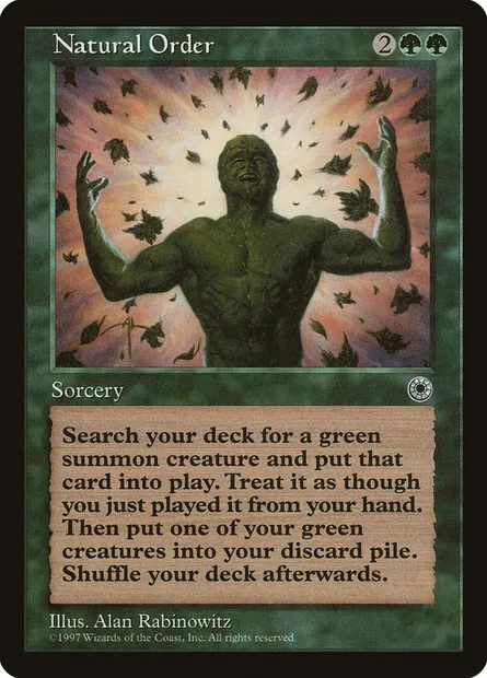 Natural Order, Magic card POR 175 — Portal set