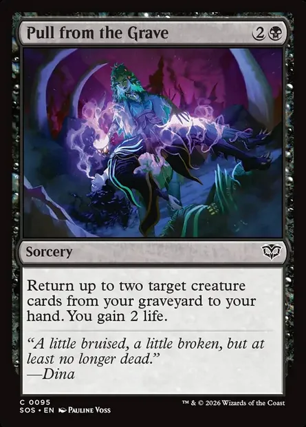 Pull from the Grave, Magic card SOS 95 — Secrets of Strixhaven set