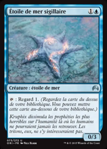 Étoile de mer sigillaire, carte Magic ORI 73 — extension Magic Origines