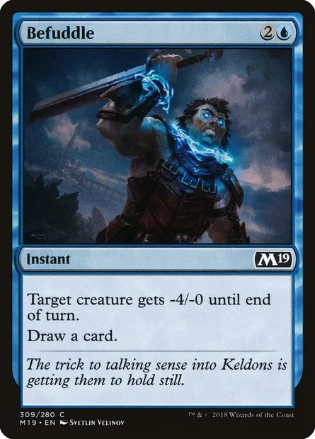Befuddle, Magic card M19 309 — Core Set 2019 set