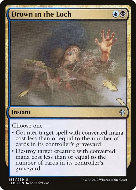 Drown in the Loch, Magic card ELD 188 — Throne of Eldraine set