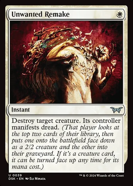 Unwanted Remake, Magic card DSK 39 — Duskmourn: House of Horror set
