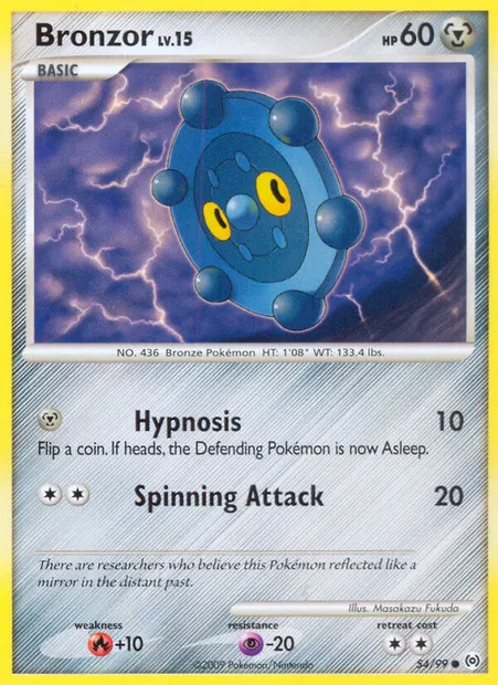 Bronzor, Pokémon card AR 54 — Arceus set
