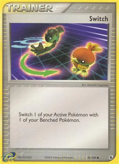 Switch, Pokémon card RS 92 — Ruby & Sapphire set