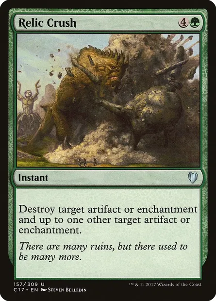 Relic Crush, Magic card C17 157 — Commander 2017 set