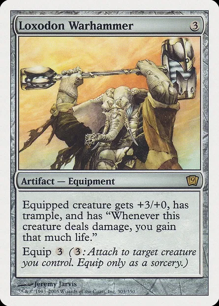 Loxodon Warhammer, Magic card 9ED 303 — Ninth Edition set