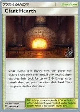 Âtre Géant, carte Pokémon WCD19 197-2 — extension World Championship Decks 2019