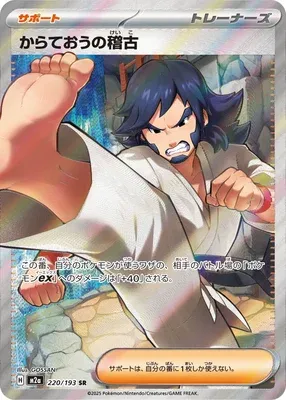 Black Belt's Training, Pokémon card M2a 220 — Mega Dream ex set