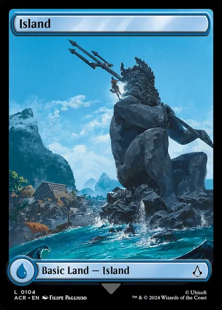 Island, Magic card ACR 104 — Assassin's Creed set