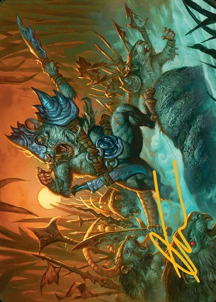 Persistent Marshstalker // Persistent Marshstalker, Magic card ABLB 14 — Bloomburrow Art Series set
