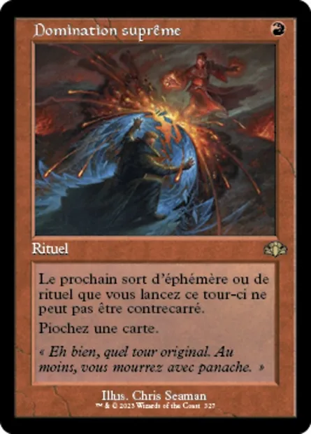 Domination suprême, carte Magic DMR 327 — extension Dominaria Remastered
