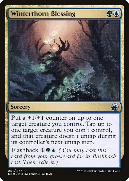 Winterthorn Blessing, Magic card MID 251 — Innistrad: Midnight Hunt set