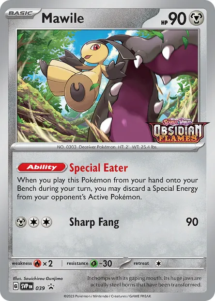 Mawile, Pokémon card PR-SV 039 — SVP Black Star Promos set