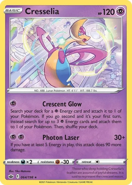 Cresselia, Pokémon card TDX 064-5 — Theme Deck & Blisters Exclusives set