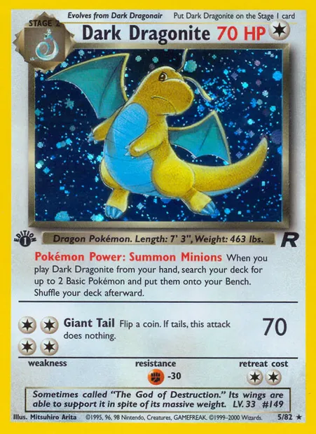 Dark Dragonite, Pokémon card TR 5 — Team Rocket set