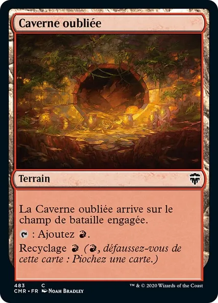 Caverne oubliée, carte Magic CMR 483 — extension Commander Legends