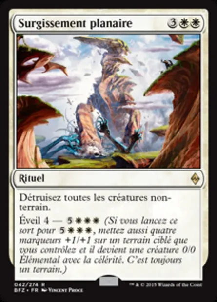 Surgissement planaire, carte Magic BFZ 42 — extension La bataille de Zendikar