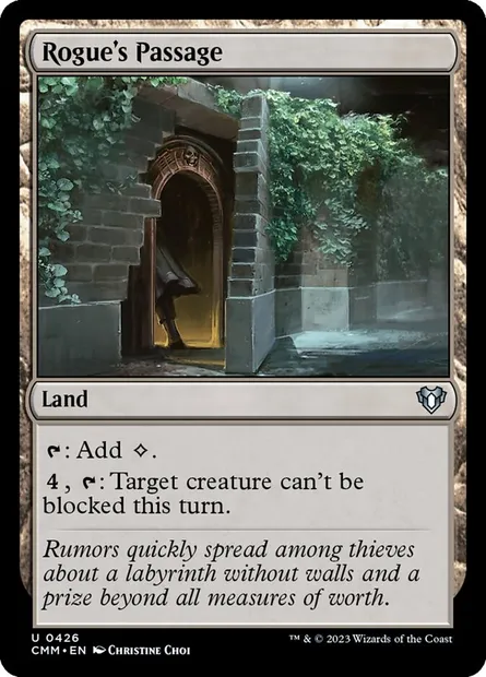 Rogue's Passage, Magic card CMM 426 — Commander Masters set