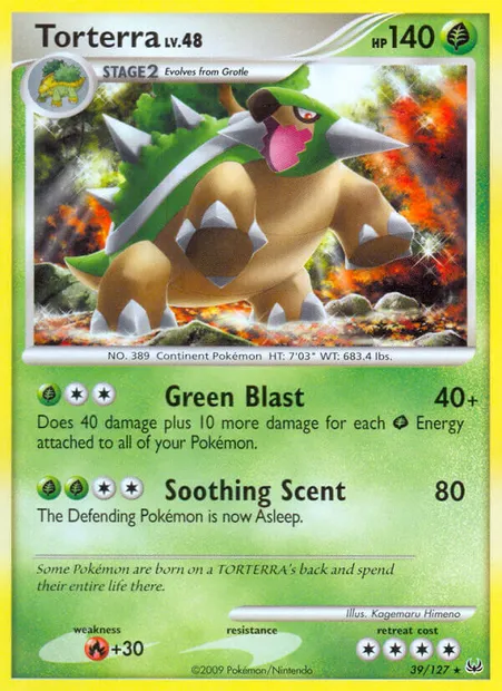 Torterra, Pokémon card PL 39 — Platinum set