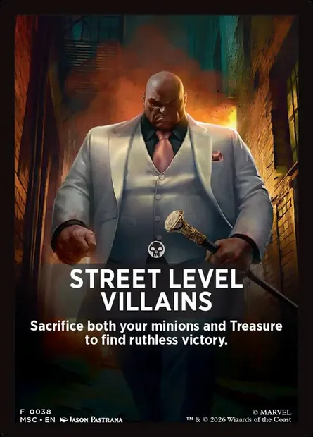 Street Level Villains, Magic card FMSC 38 — Marvel Super Heroes Jumpstart Front Cards set