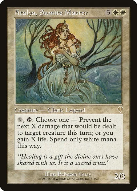 Atalya, Samite Master, Magic card INV 4 — Invasion set