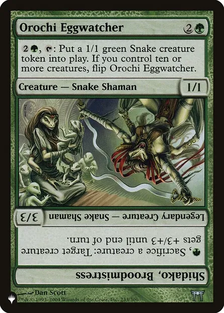 Orochi Eggwatcher // Shidako, Broodmistress, Magic card PLST CHK-233 — The List set