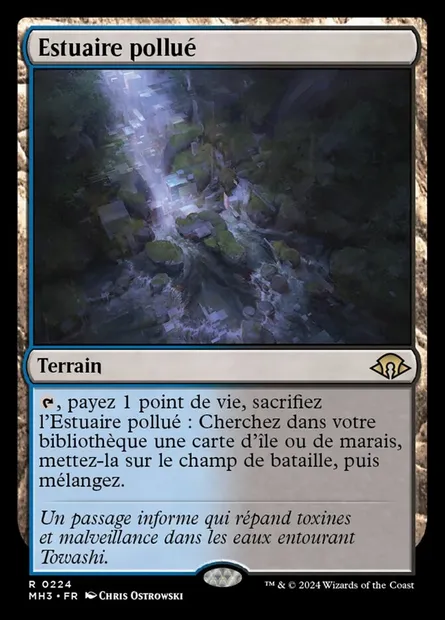 Estuaire pollué, carte Magic MH3 224 — extension Modern Horizons 3