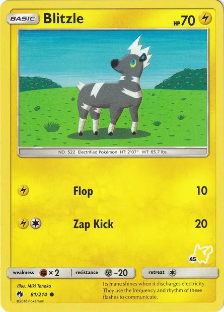 Blitzle, Pokémon card BA20 081p-45 — Battle Academy 2020 set