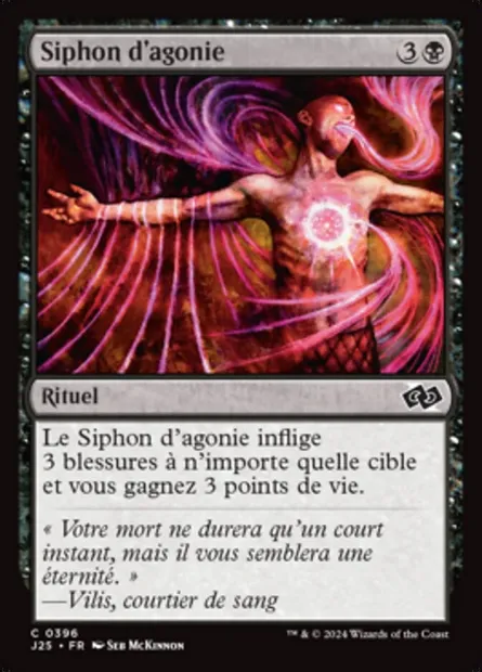 Siphon d'agonie, carte Magic J25 396 — extension Foundations Jumpstart