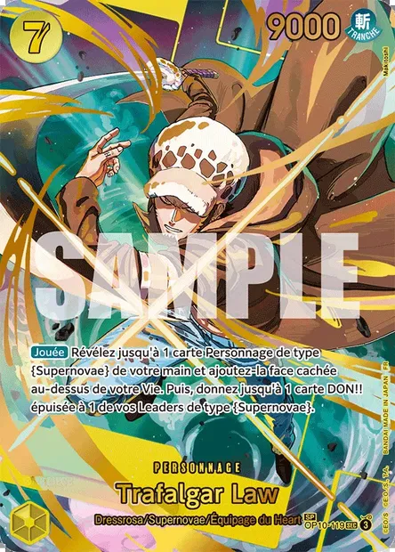 Trafalgar Law, carte One Piece OP10-119 — extension SANG ROYAL
