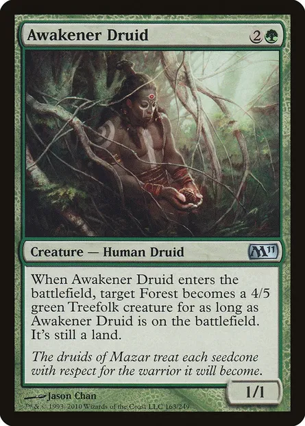 Awakener Druid, Magic card M11 163 — Magic 2011 set