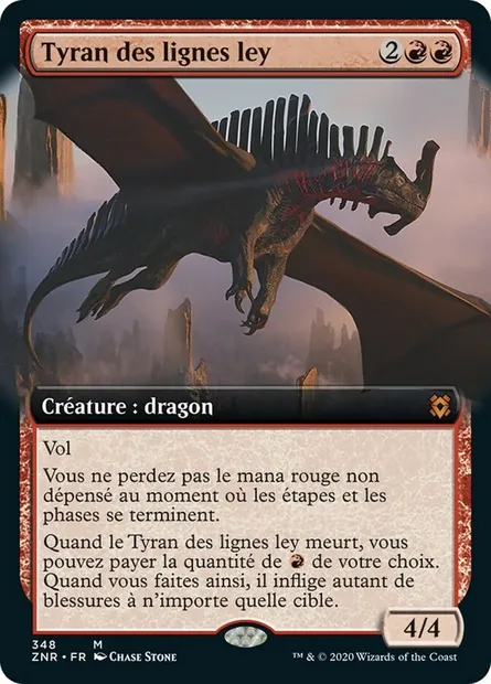 Tyran des lignes ley, carte Magic ZNR 348 — extension Renaissance de Zendikar