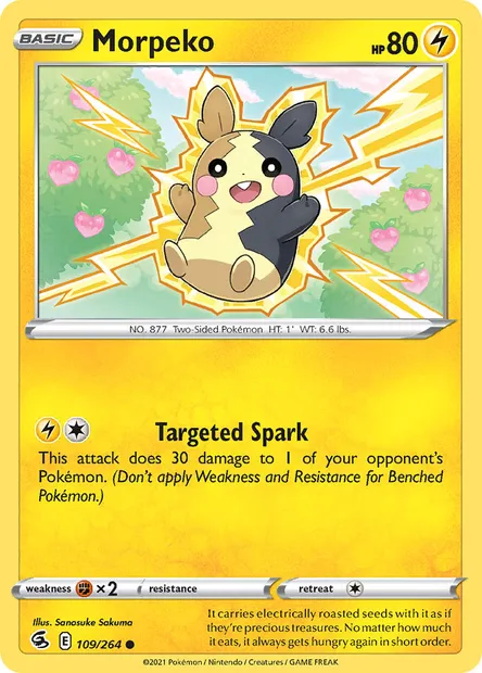Morpeko, Pokémon card FST 109 — Fusion Strike set
