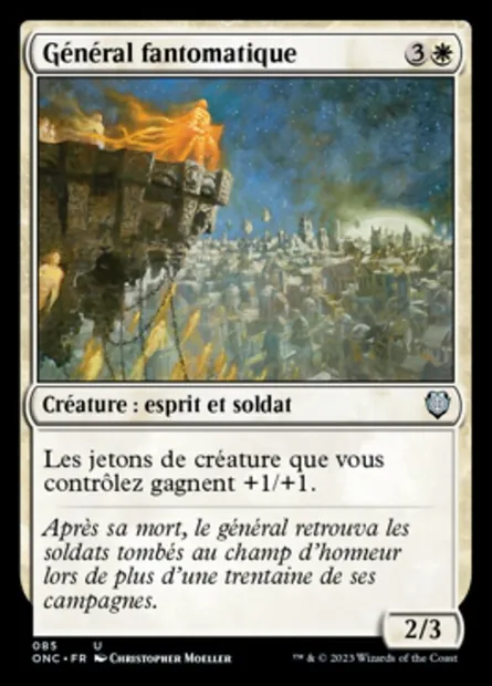 Général fantomatique, carte Magic ONC 85 — extension Phyrexia: All Will Be One Commander